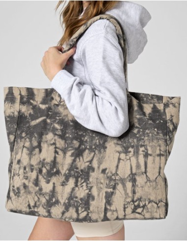 WES-W930-Tie Dye Canvas Tote Bag